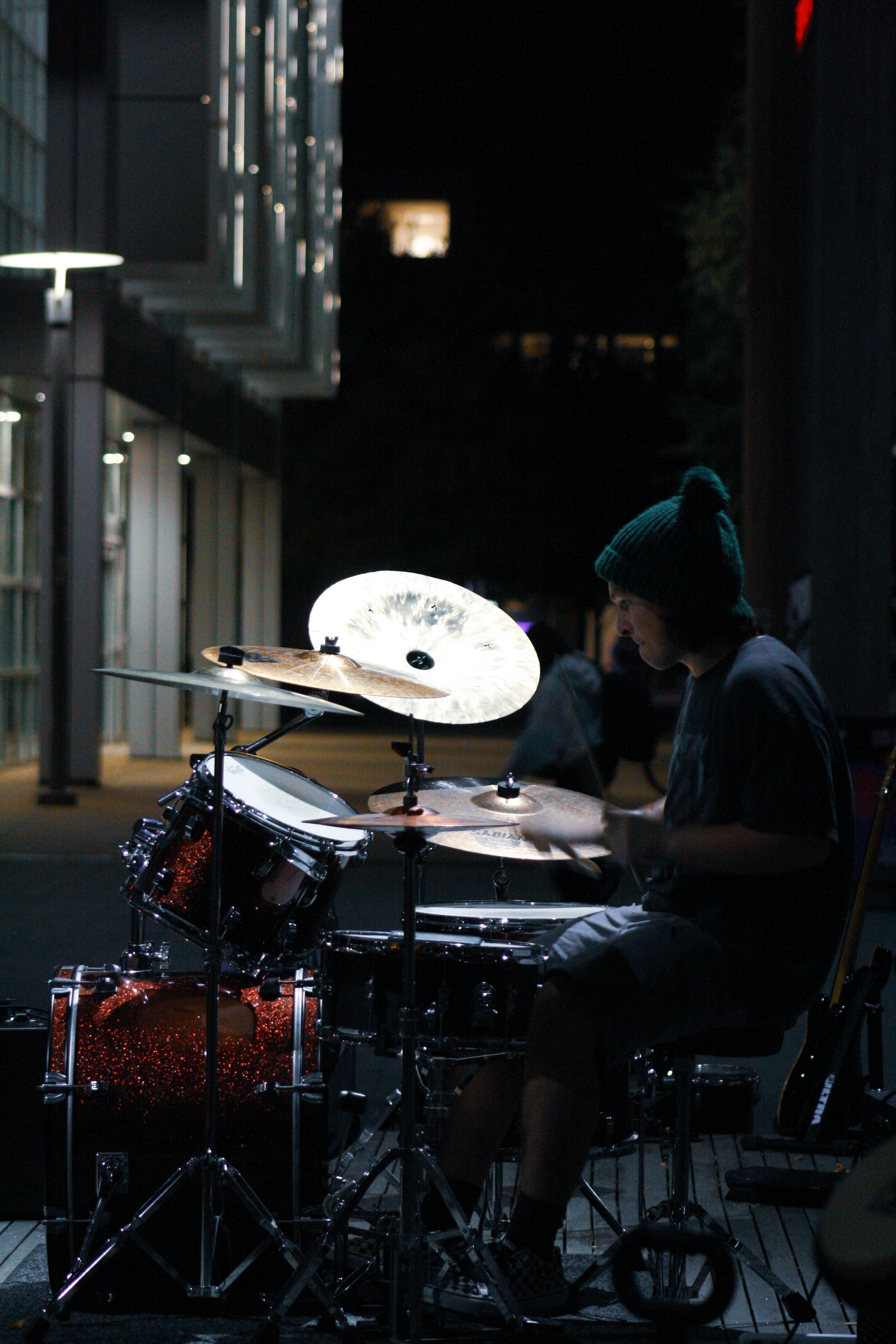 Drummer side profile